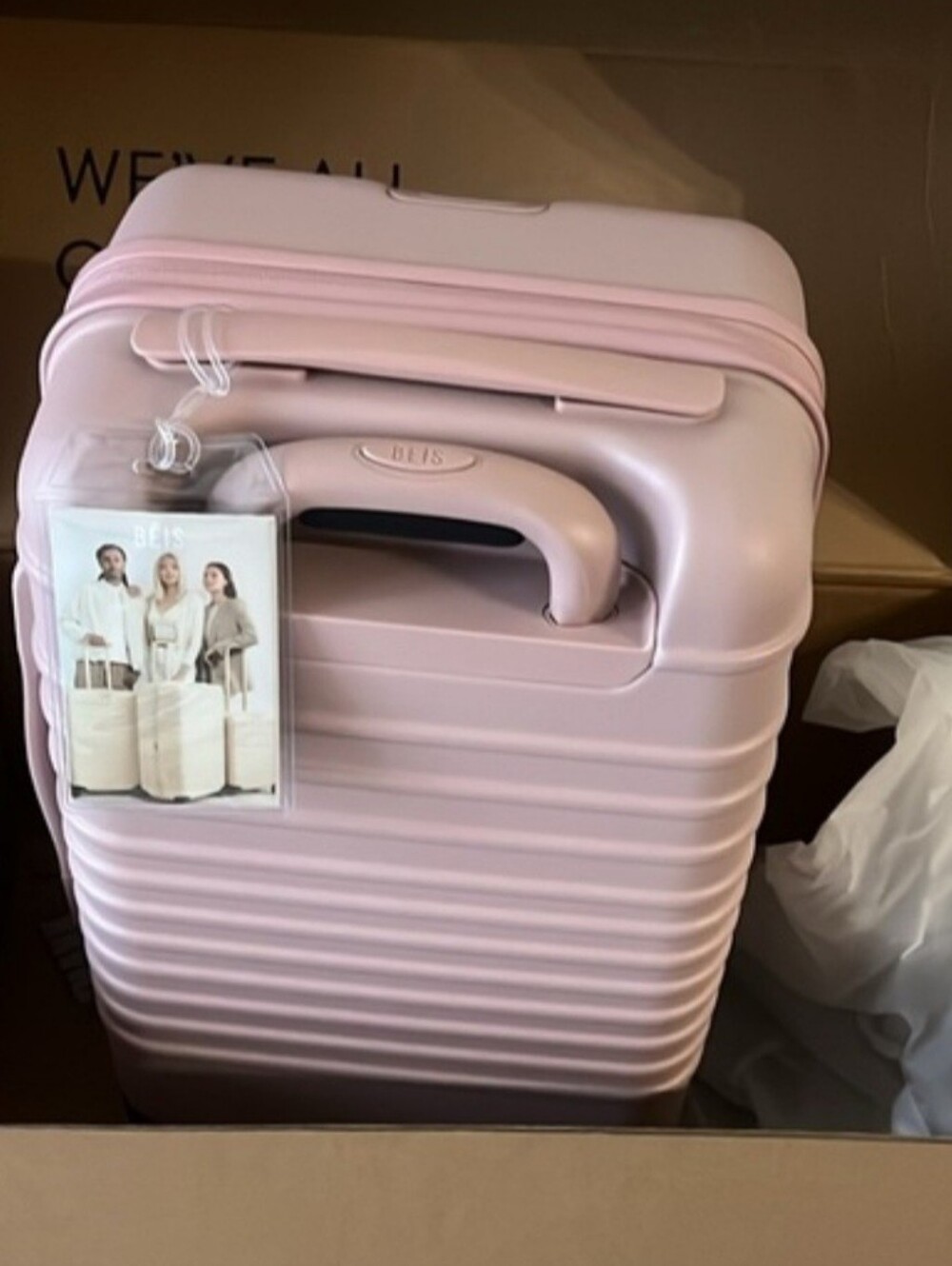 BEIS Small Carry-On Roller Atlas Pink NWOT - Picture 2 of 15
